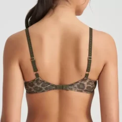 Hugh Padded Bra, Leopard Olive Green