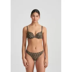 Hugh Padded Bra, Leopard Olive Green