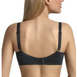 Jacquard Amme BH Uden Bøjle, Black