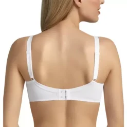Jacquard Amme BH Uden Bøjle, White