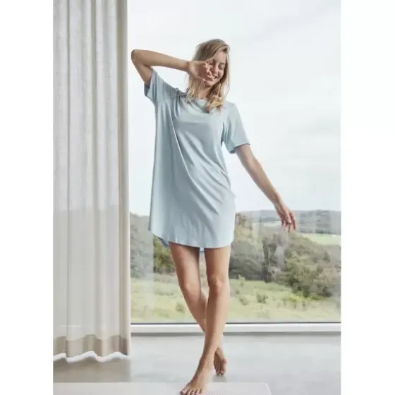 Jbs Natkjole Kort Ærme, Blue