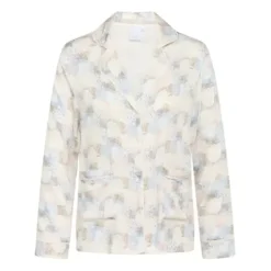 Josephine Natskjorte Bluse, Chalk AOP