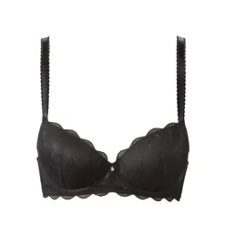 Julia Lace Padded Bra, Black