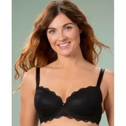 Julia Lace Padded Bra, Black