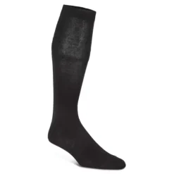 Knæ Strømpe Uld, Black