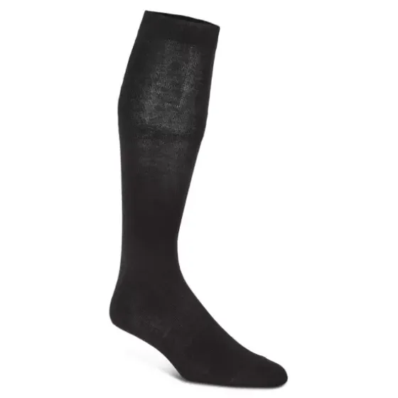 Knæ Strømpe Uld, Black
