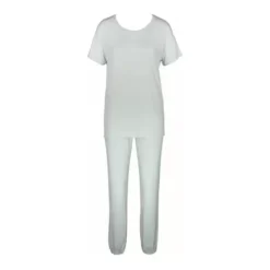 Kortærmet Stribet Pyjamas, Light Green
