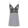 Lace Perfection Chemise, Grey