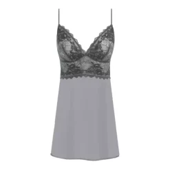 Lace Perfection Chemise, Grey
