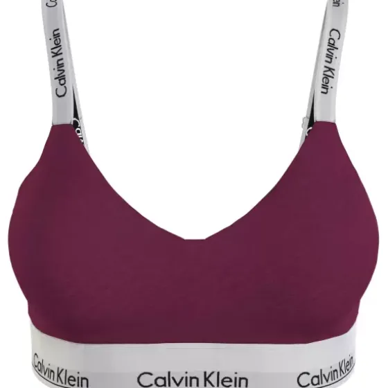 Light Lined Bralette, Purple Potion