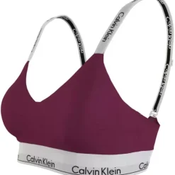 Light Lined Bralette, Purple Potion