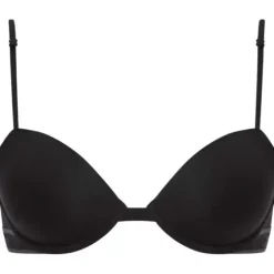 Lightly Lined Demi Bra, Black