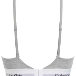 Lightly Lined Triangle Bra, Grey Heather