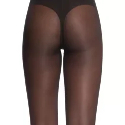 Logo Script Tights, Black/Black