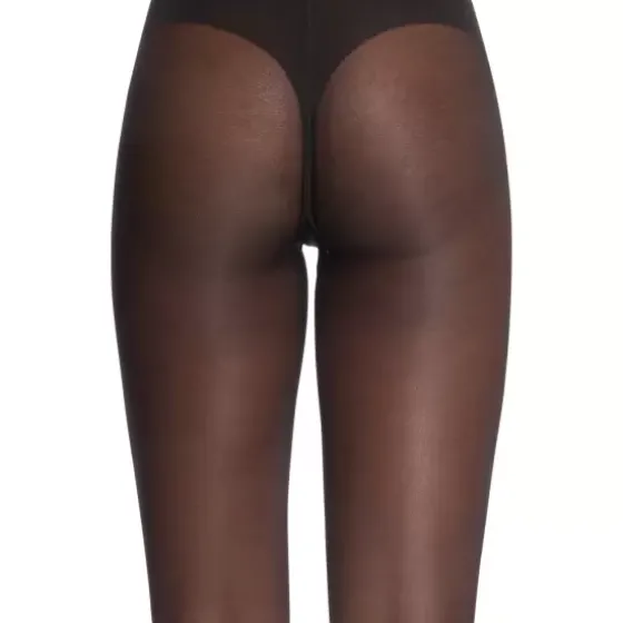 Logo Script Tights, Black/Black