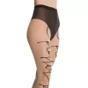 Logo Script Tights, Fairly Light/Black