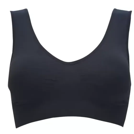 Lucia Bamboo Bra Top, Sort