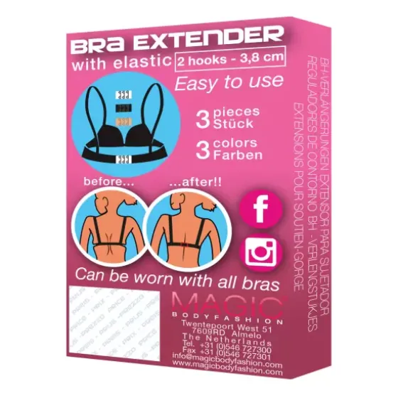 Magic Bra Extender 2-Kroge, 3-Pak