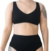 Maja Bambus Bh Top M/Brede Stropper, Sort