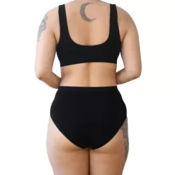 Maja Bambus Bh Top M/Brede Stropper, Sort