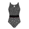 Manila Badedragt Høj Hals, Black
