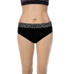 Manila Bikini Trusse M/Foldekant, Black