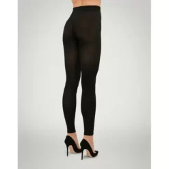 Merino Tights Leggings, Sort