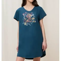 Mix & Match Natkjole, Smoky Blue