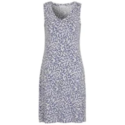 Natkjole, Blue/Flower