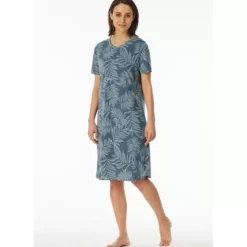 Natkjole Kort Ærme, Atlantic Blue