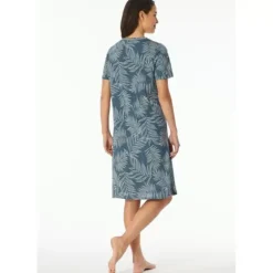 Natkjole Kort Ærme, Atlantic Blue