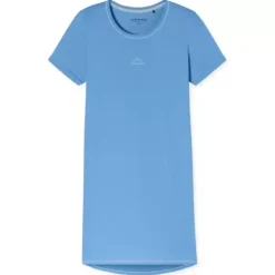Natkjole Kort Ærme, Light Blue