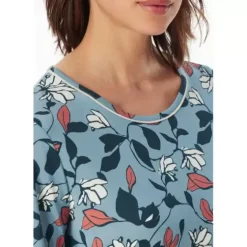 Natkjole Lang Ærme, Blå Multicolor