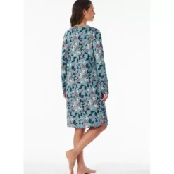 Natkjole Lang Ærme, Blå Multicolor