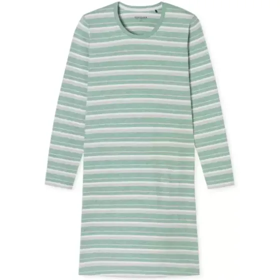 Natkjole Lang Ærme, Green Melange