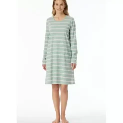 Natkjole Lang Ærme, Green Melange