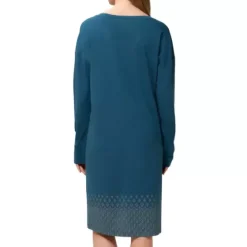 Nightdress Lang Ærme, Blue Dark