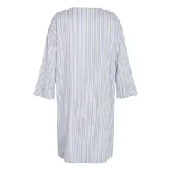 Nora Natkjole Lang Ærme, Faded Denim Stripe