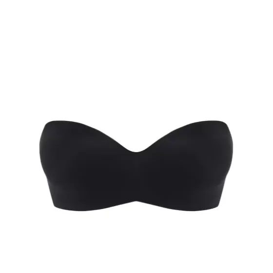 Norah Stropløs T-Shirt Bra, Sort