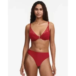 Orchids Push-Up Bra, Passion Red