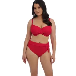 Ottawa High Waist Bikini Trusse, Radiant Red