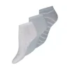3-Pack Sneaker Bambusstrømper, Blå/Hvid