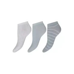 3-Pack Sneaker Bambusstrømper, Blå/Hvid