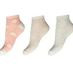 3-Pak Sneakers Strømper, Multicolor