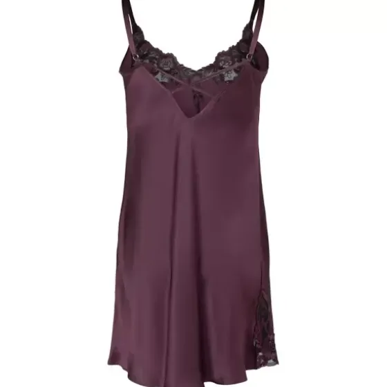 Pure Silk Slip De Luxe, Italian Plum