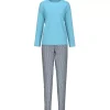 Pyjamas Lang Ærme, Blue Topaz