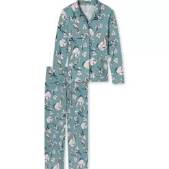 Pyjamas Lang Ærme Bluegrey