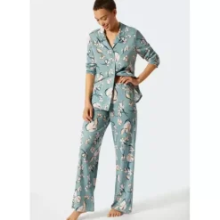 Pyjamas Lang Ærme Bluegrey