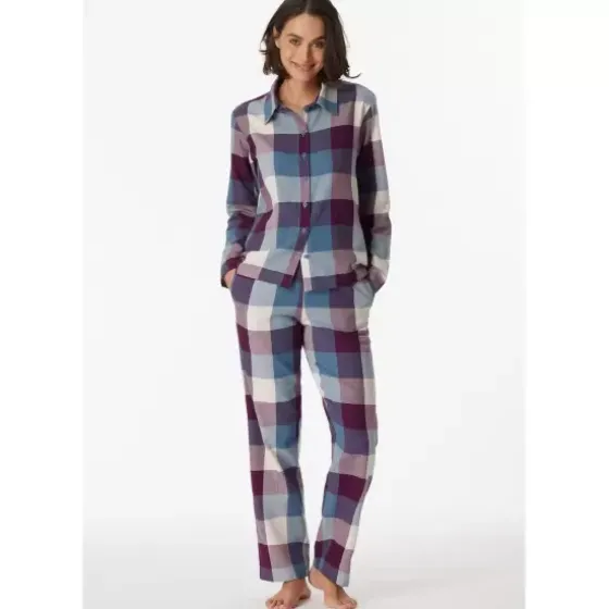 Pyjamas Lang Ærme, Dark Multicolor