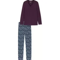 Pyjamas Lang Ærme, Plum